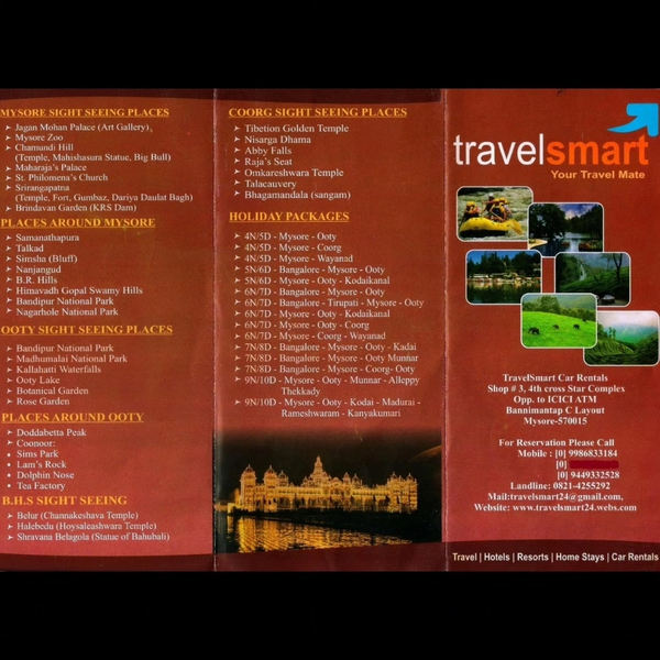 Cover photo of TRavelSmart Tour packages,Taxi service